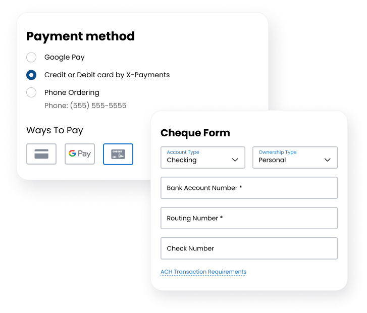 Automated Clearing House payments